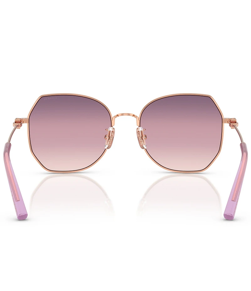 COACH Women's HC7175 CAD79 56mm Geometric Sunglasses