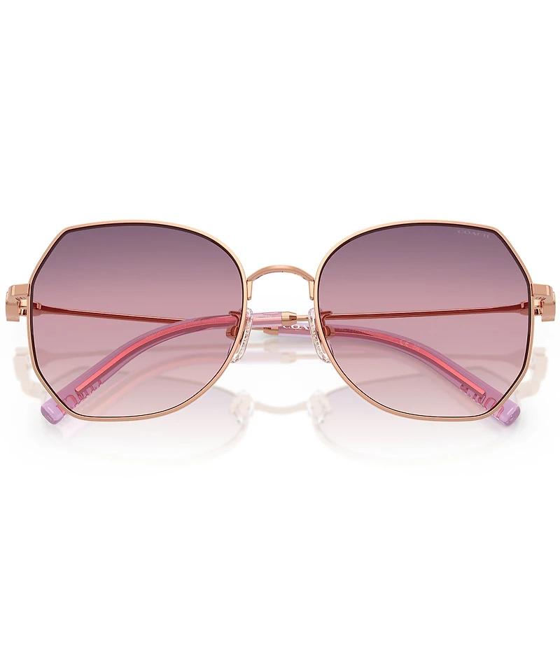 COACH Women's HC7175 CAD79 56mm Geometric Sunglasses