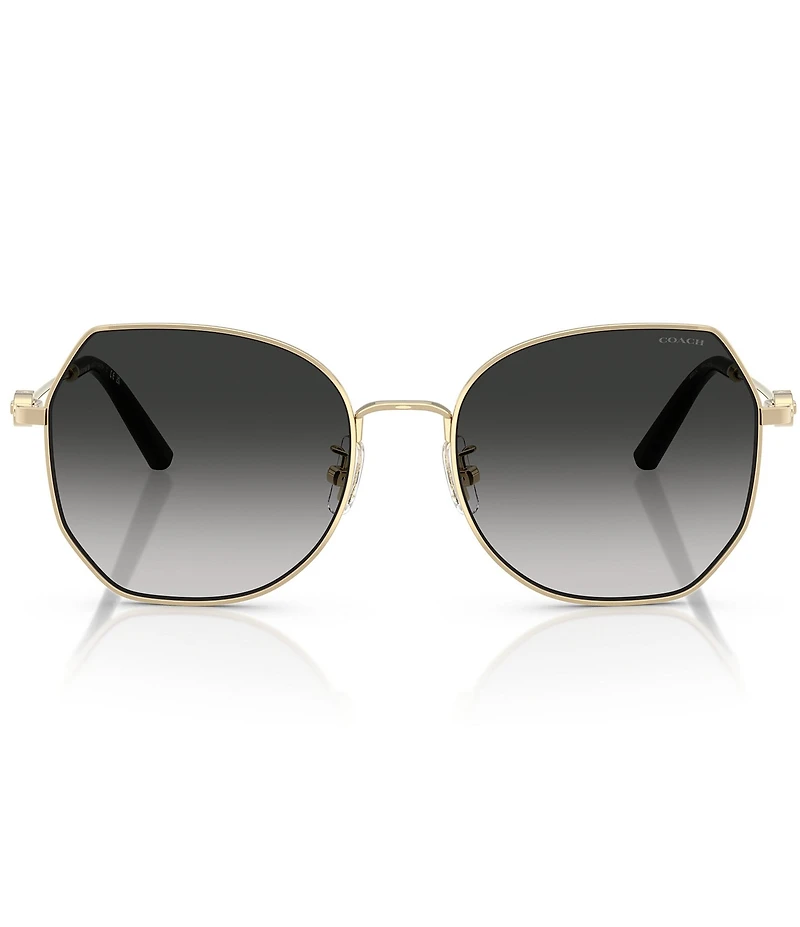 COACH Women's HC7175 CAD79 56mm Geometric Sunglasses