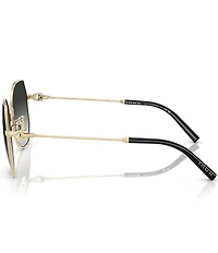 COACH Women's HC7175 CAD79 56mm Geometric Sunglasses
