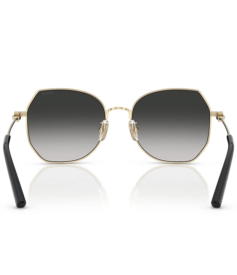 COACH Women's HC7175 CAD79 56mm Geometric Sunglasses