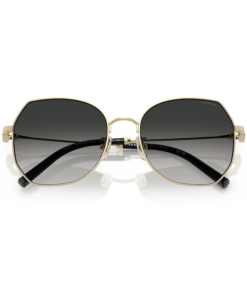COACH Women's HC7175 CAD79 56mm Geometric Sunglasses