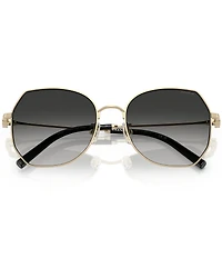 COACH Women's HC7175 CAD79 56mm Geometric Sunglasses