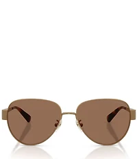 COACH Women's HC7186 57mm Pilot Sunglasses