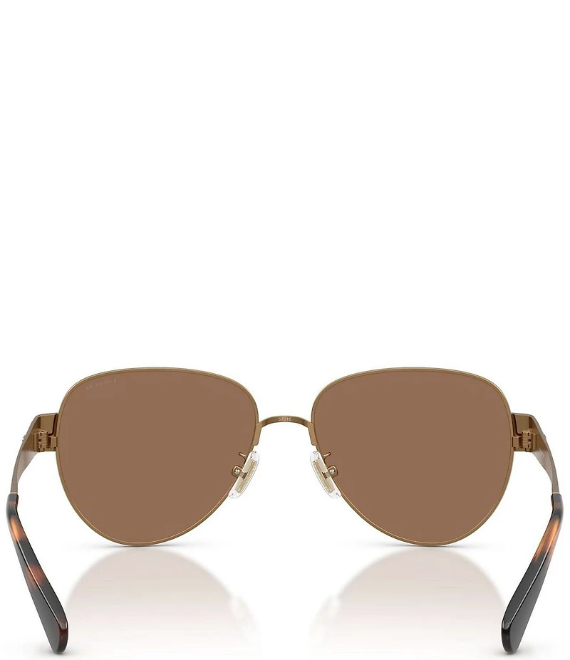 COACH Women's HC7186 57mm Pilot Sunglasses