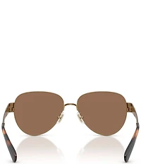 COACH Women's HC7186 57mm Pilot Sunglasses