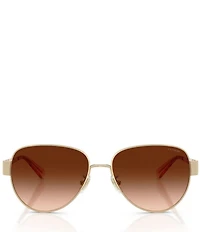 COACH Women's HC7186 57mm Pilot Sunglasses