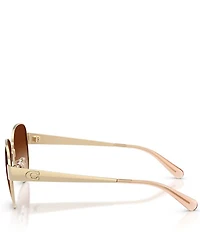 COACH Women's HC7186 57mm Pilot Sunglasses