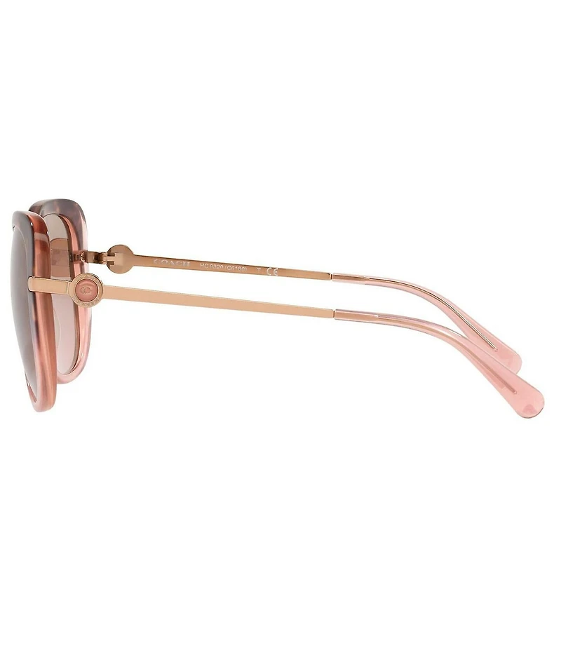 COACH Women's Hc8320 Bonnie Cash 55mm Square Sunglasses