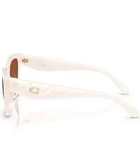COACH Women's HC8418U 53mm Butterfly Sunglasses