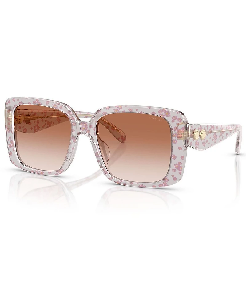 COACH Women's HC8424U 54mm Retro Square Sunglasses