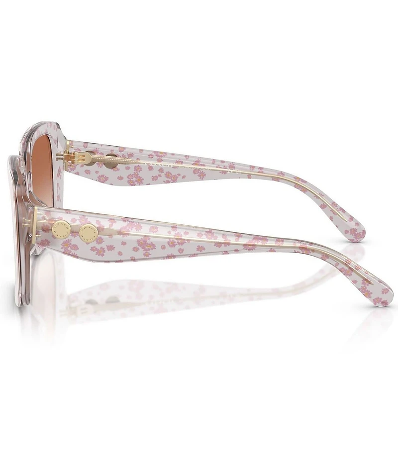 COACH Women's HC8424U 54mm Retro Square Sunglasses