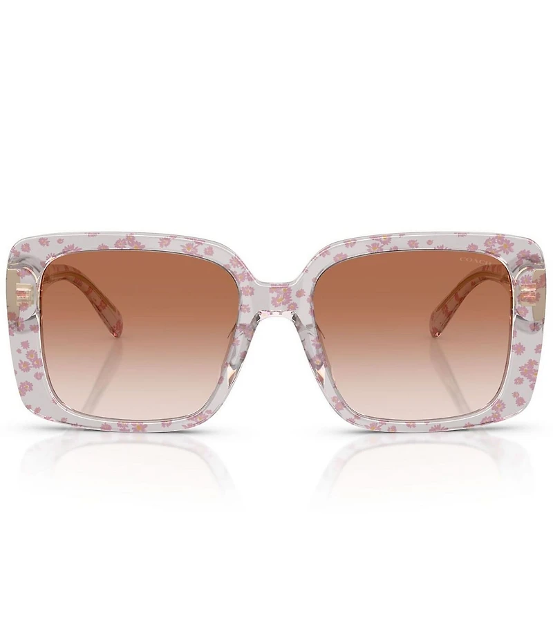 COACH Women's HC8424U 54mm Retro Square Sunglasses