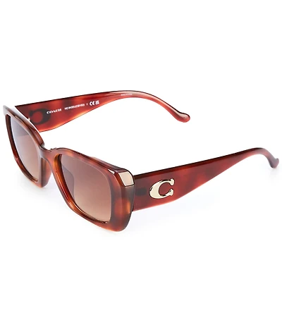 COACH Women's HC8435U 54mm Rectangle Sunglasses
