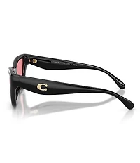 COACH Women's HC8449U 56mm Cat Eye Sunglasses