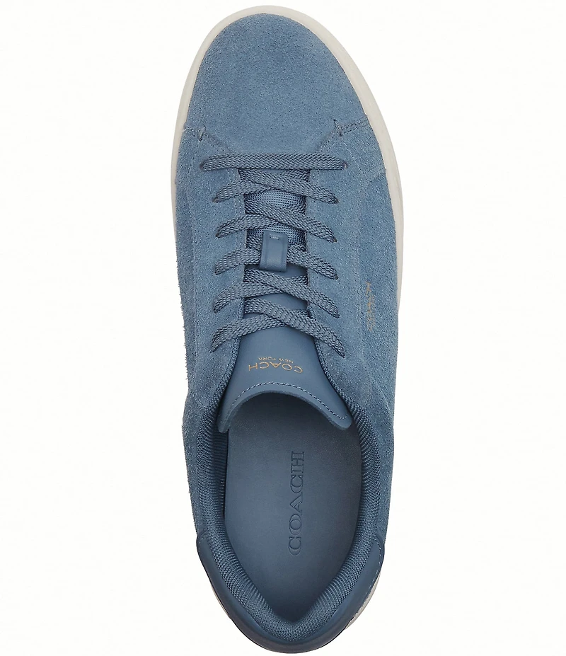 COACH Women's High Line Signature Suede Lace Up Sneakers