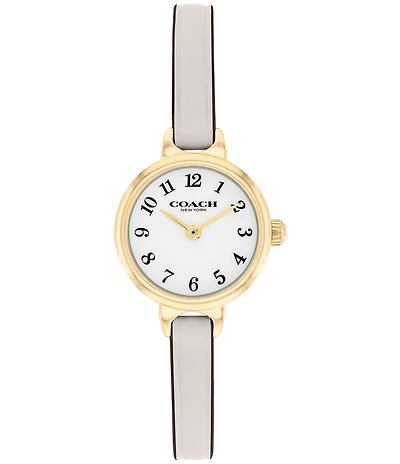 COACH Women's Iris Quartz Analog Leather Strap Watch