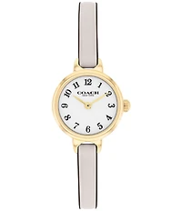 COACH Women's Iris Quartz Analog Leather Strap Watch