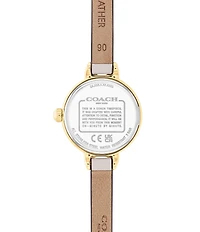 COACH Women's Iris Quartz Analog Leather Strap Watch