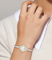 COACH Women's Iris Quartz Analog Leather Strap Watch