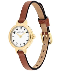 COACH Women's Iris Quartz Analog Leather Strap Watch