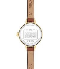COACH Women's Iris Quartz Analog Leather Strap Watch