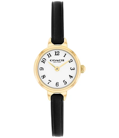 COACH Women's Iris Quartz Analog Leather Strap Watch