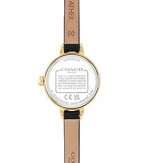 COACH Women's Iris Quartz Analog Leather Strap Watch