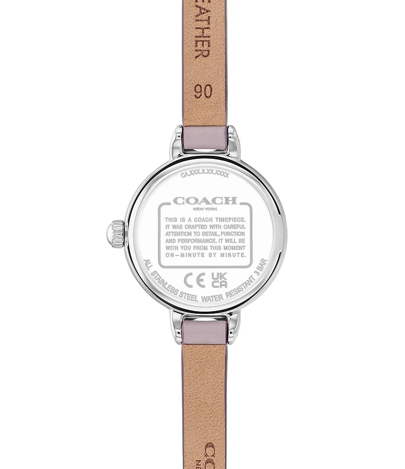 COACH Women's Iris Quartz Analog Leather Strap Watch