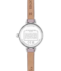 COACH Women's Iris Quartz Analog Leather Strap Watch