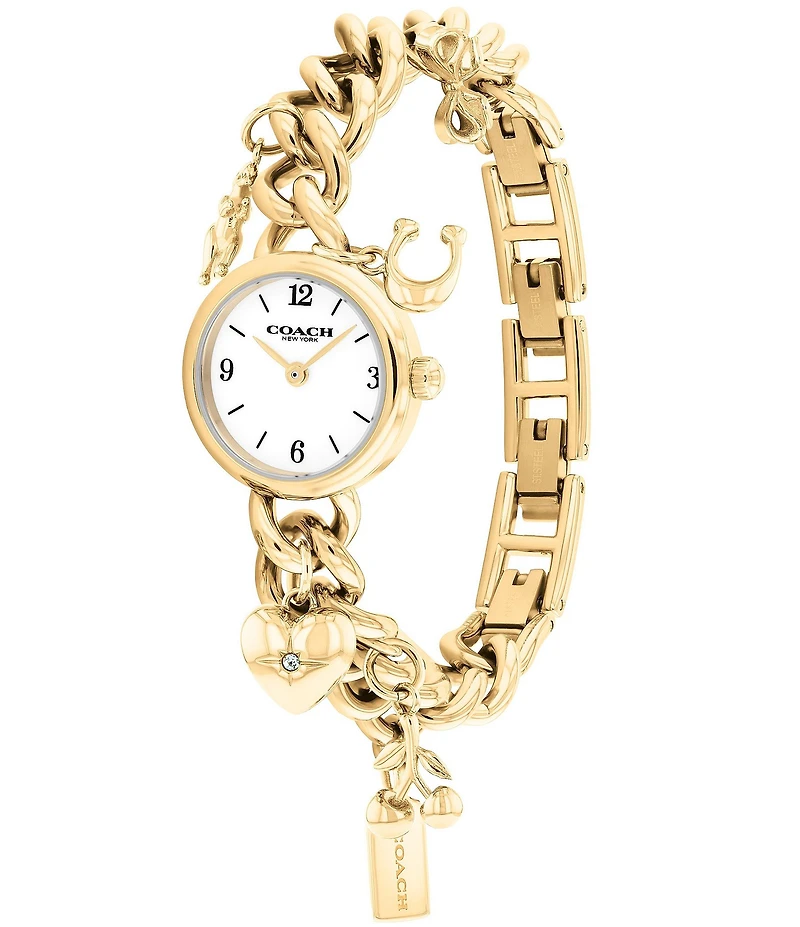 COACH Women's Iris Quartz Analog Stainless Steel Bracelet Watch