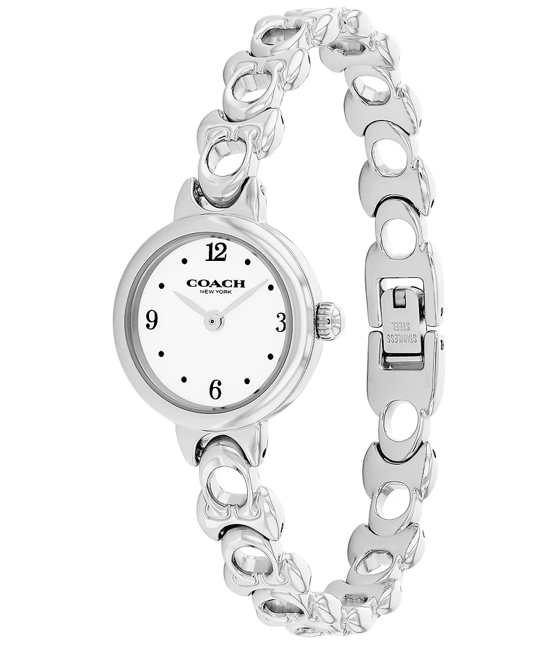 COACH Women's Iris Quartz Analog Stainless Steel Bracelet Watch