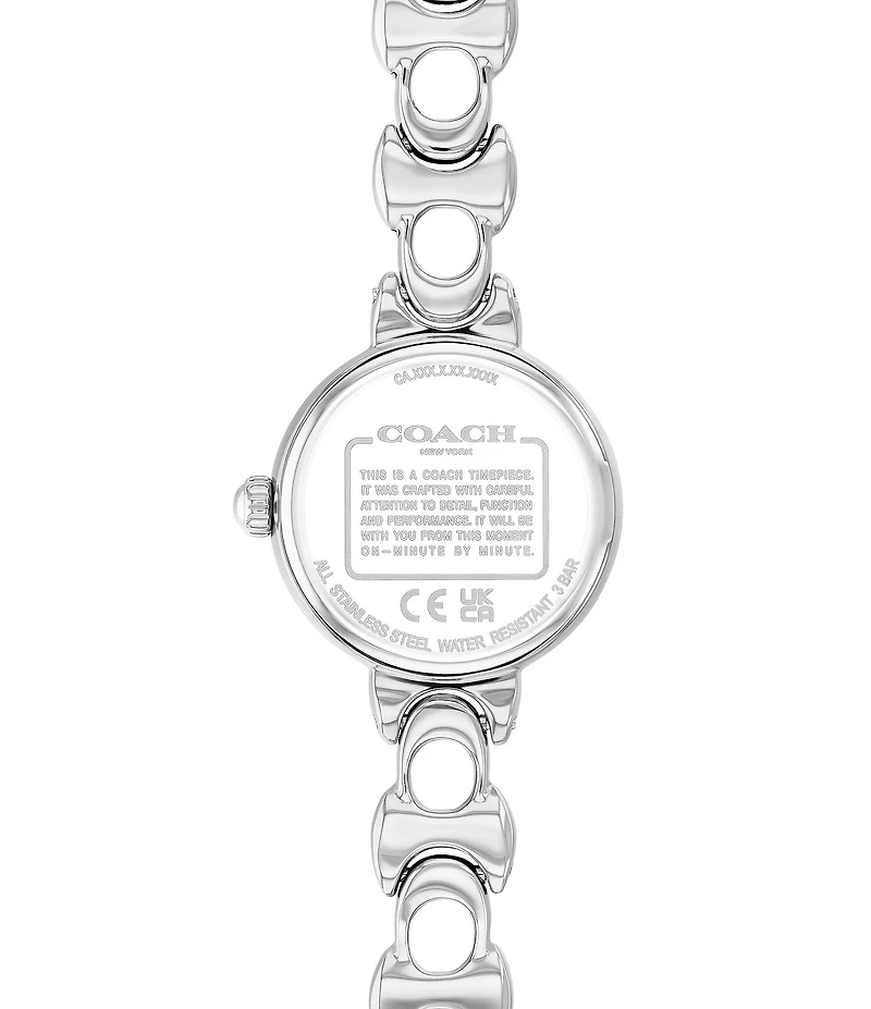 COACH Women's Iris Quartz Analog Stainless Steel Bracelet Watch