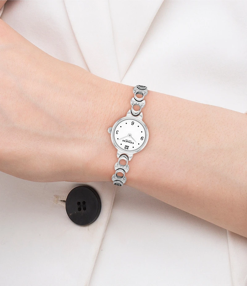 COACH Women's Iris Quartz Analog Stainless Steel Bracelet Watch