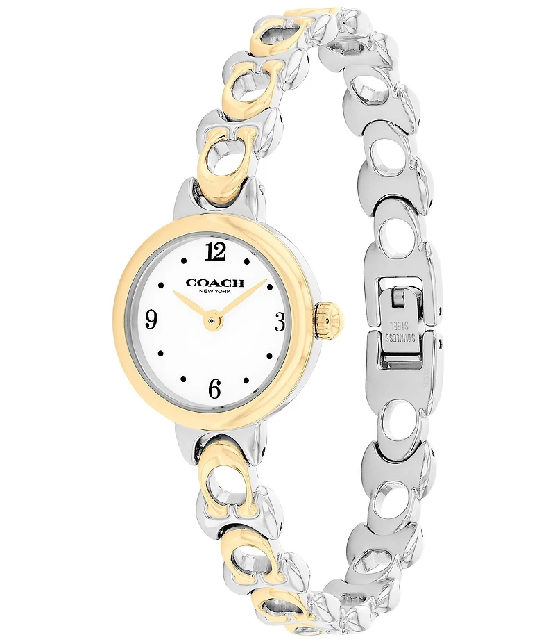 COACH Women's Iris Quartz Analog Stainless Steel Bracelet Watch