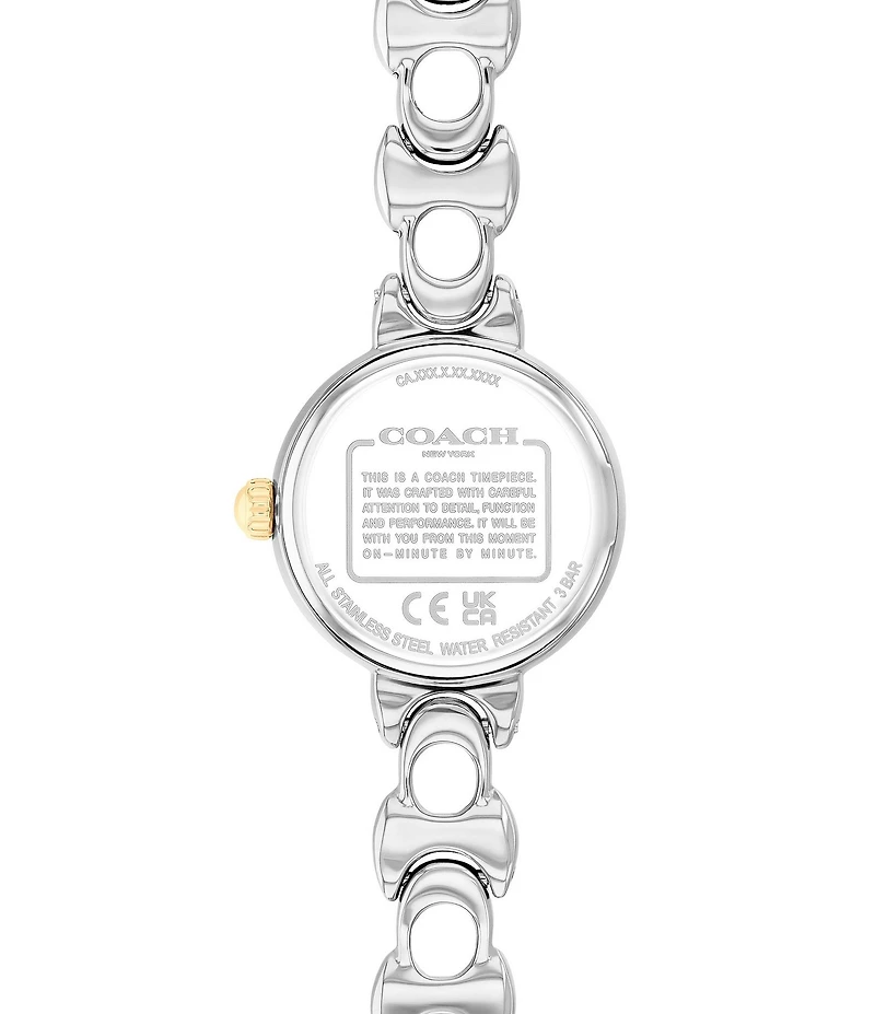 COACH Women's Iris Quartz Analog Stainless Steel Bracelet Watch