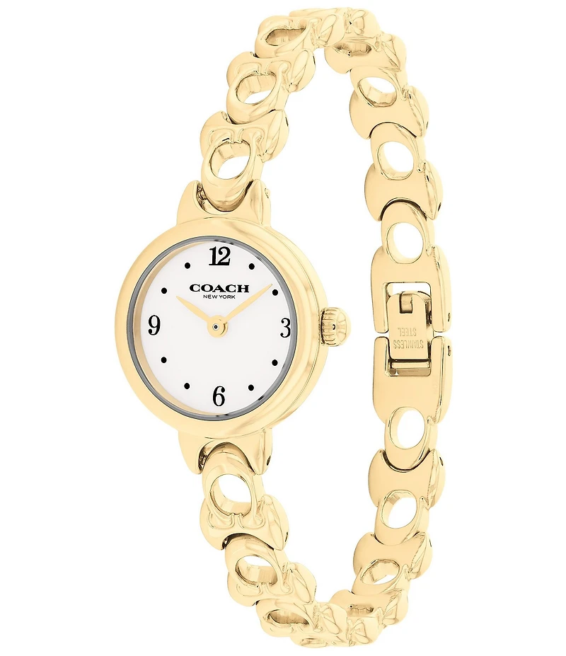 COACH Women's Iris Quartz Analog Stainless Steel Bracelet Watch