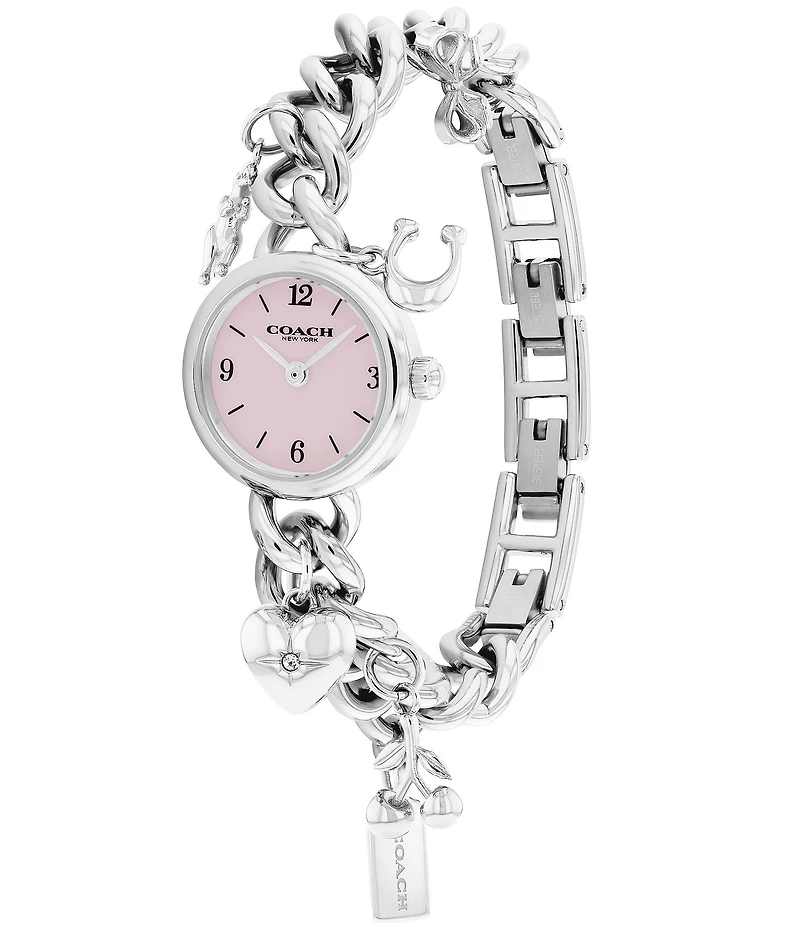 COACH Women's Iris Quartz Analog Stainless Steel Bracelet Watch