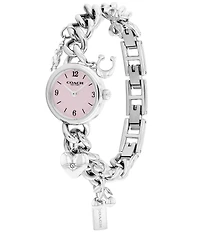 COACH Women's Iris Quartz Analog Stainless Steel Bracelet Watch