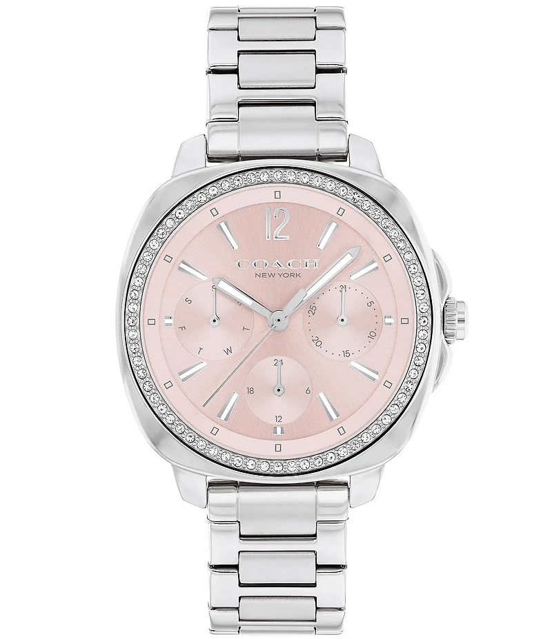COACH Women's Kitt Multifunction Stainless Steel 34mm Bracelet Watch