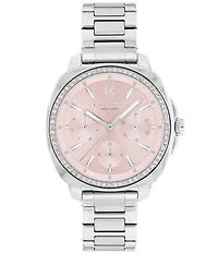 COACH Women's Kitt Multifunction Stainless Steel 34mm Bracelet Watch