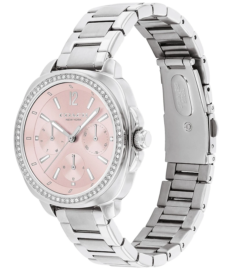 COACH Women's Kitt Multifunction Stainless Steel 34mm Bracelet Watch