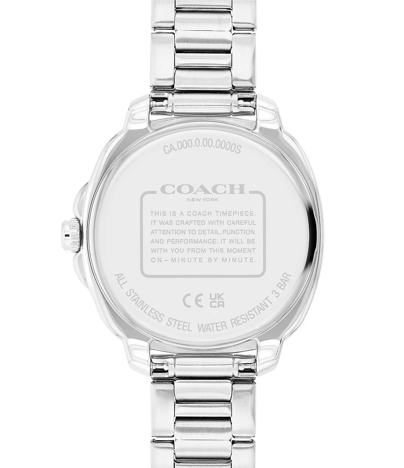 COACH Women's Kitt Multifunction Stainless Steel 34mm Bracelet Watch
