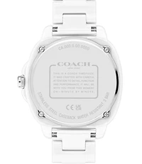 COACH Women's Kitt Quartz Analog Ceramic Bracelet Watch
