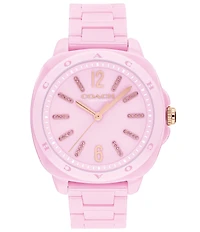 COACH Women's Kitt Quartz Analog Ceramic Bracelet Watch