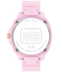 COACH Women's Kitt Quartz Analog Ceramic Bracelet Watch
