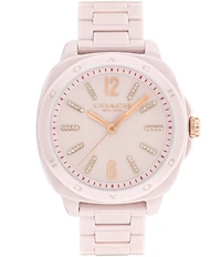 COACH Women's Kitt Quartz Analog Ceramic Bracelet Watch
