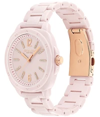 COACH Women's Kitt Quartz Analog Ceramic Bracelet Watch