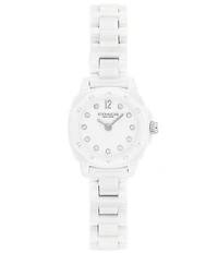 COACH Women's Kitt Quartz Analog Ceramic Bracelet Watch
