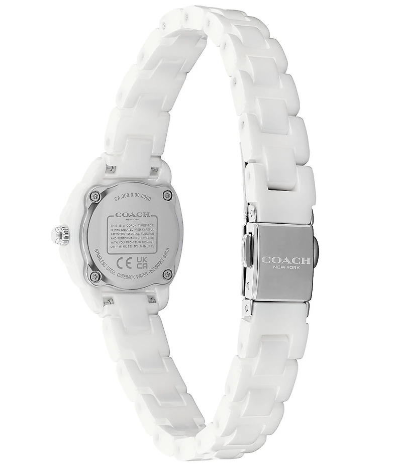 COACH Women's Kitt Quartz Analog Ceramic Bracelet Watch